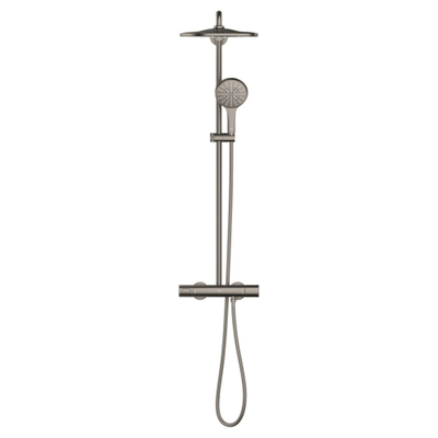 Grohe Rainshower SmartActive 310 Douchesysteem - rond - thermostatisch - hoofddouche diameter 31cm - handdouche diameter 13cm - brushed hard graphite (antraciet)