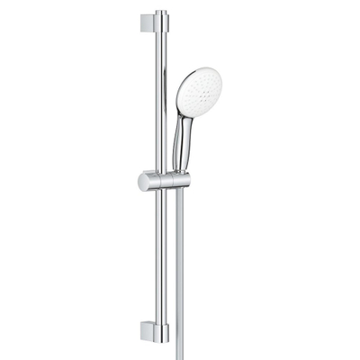 GROHE Tempesta 110 Ensemble barre de douche - 60cm - douchette ronde - 2 types de jet - 5,6 l/min - flexible de douche lisse - chrome