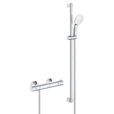 Grohe Grohtherm 800 Comfortset - 150mm - met koppelingen - 90cm - chroom