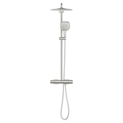 Grohe Rainshower smartactive 310 cube Douche pluie - Mono - carré - 9.5l/min - Supersteel