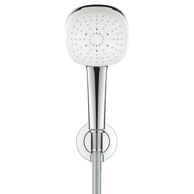 Grohe Tempesta 110 Cube Handdoucheset - diameter 11cm - 3 straalsoorten - met wandaansluitbocht - 150cm - chroom