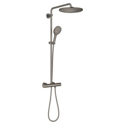 Grohe Rainshower Smartactive 310 Douche pluie - rond - thermostatique - pommeau Ø31cm - douchette Ø13cm - Hard graphite brossé (anthracite)