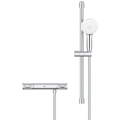 GROHE Grohtherm 1000 Performance Comfortset - HOH=12cm - zonder koppeling - 60cm - chroom