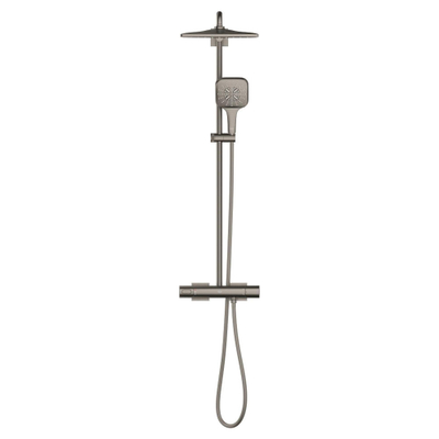 Grohe Rainshower smartactive 310 cube Douche pluie - Mono - carré - 9.5l/min - Hard graphite brossé