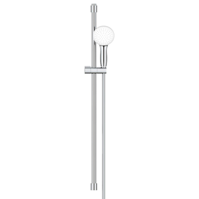 GROHE Tempesta 110 Ensemble barre de douche - 90cm - douchette à main ronde - 1 jet - flexible de douche lisse - chrome