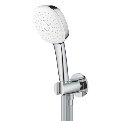 Grohe Tempesta 110 Cube Handdoucheset - diameter 11cm - 3 straalsoorten - met wandaansluitbocht - 150cm - chroom
