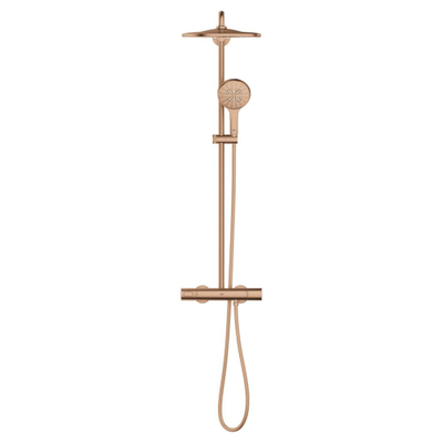 Grohe Rainshowersmartactive 310 système de douche mono rond 9,5 l/min warm sunset brossé