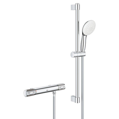 GROHE Grohtherm 1000 Performance Comfortset - HOH=15cm - zonder koppeling - 60cm - chroom