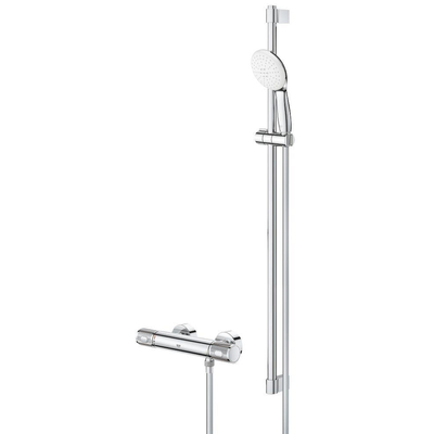 Grohe Grohtherm 1000 Performance Ensemble de douche Comfort - 90cm - avec raccords - Chrome