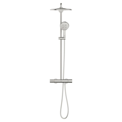 Grohe Rainshower SmartActive 310 Douchesysteem - rond - thermostatisch - hoofddouche diameter 31cm - handdouche diameter 13cm - Supersteel (RVS)