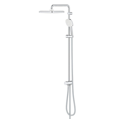 Grohe Tempesta 250 Cube Douche pluie - 103.6cm - pomme de douche 25cm - douchette carrée - 3 jets - avec inverseur - chrome