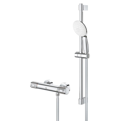 Grohe Grohtherm 1000 Performance Ensemble de douche Comfort - 60cm - avec raccords - Chrome