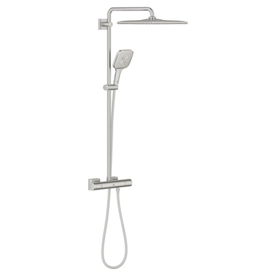 Grohe Rainshower smartactive 310 cube système de douche mono carré 9,5l/m supersteel