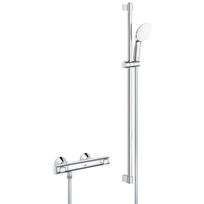 Grohe Grohtherm 500 Comfortset Ensemble de douche - thermostatique - 90cm - Chrome