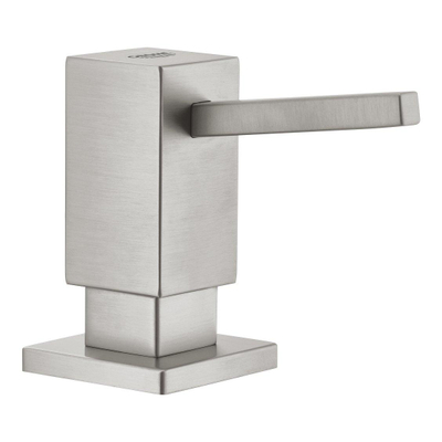 Grohe Cube Zeepdispenser - inbouw - Supersteel (RVS)