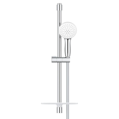GROHE Tempesta 110 Ensemble de douche - 60cm - douchette ronde - 2 types de jet - flexible de douche lisse - avec porte-savon - chrome