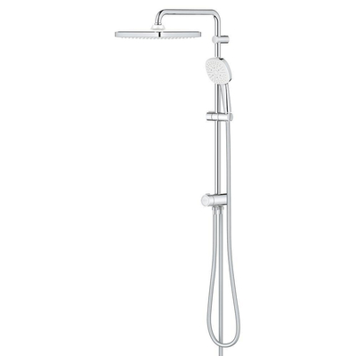 Grohe Tempesta 250 Cube Douche pluie - 73.6cm - pomme de douche 25cm - douchette carrée - 3 jets - avec inverseur - chrome