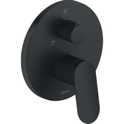 Duravit Wave Badmengkraan - inbouw - eengreeps - mat zwart