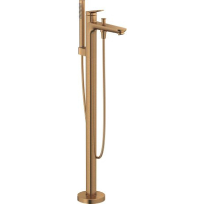 Duravit Wave Badmengkraan - vrijstaand - 2 functies - voorsprong 22.5cm - eengreeps - geborsteld brons