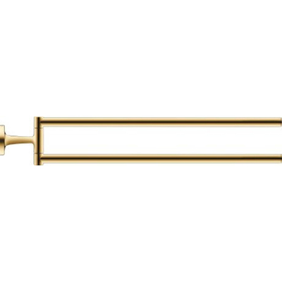 Duravit Starck T Handdoekhouder - 2 stangen - 46.5cm - draaibaar - gepolijst goud
