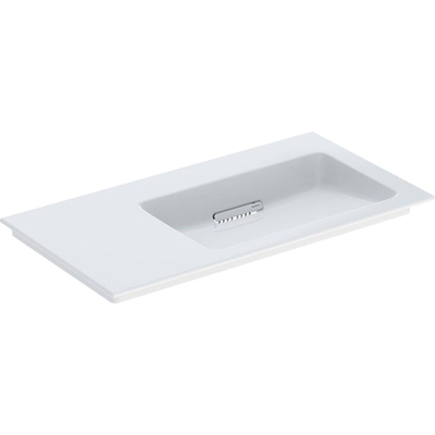 Geberit One meubelwastafel 90x48cm z/kraangat z/overl tect wit