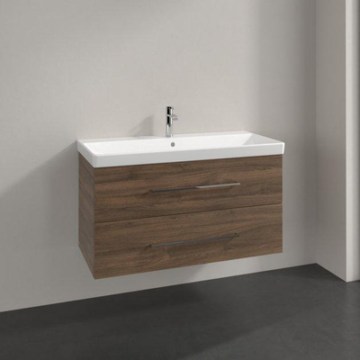 Villeroy & Boch Avento Wastafelonderkast - 2 uittrekladen - 976x514x484mm - Arizona Oak (hout)
