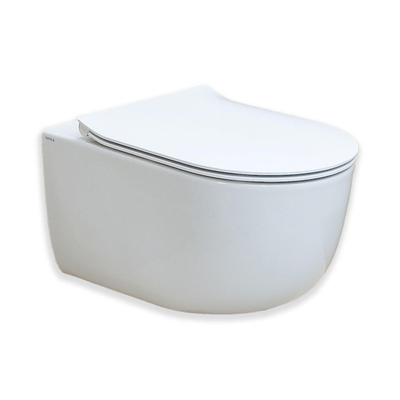 Royal Plaza Belbo closetzitting - slimseat - quickrelease - softclose - mat wit - SHOWROOMMODEL