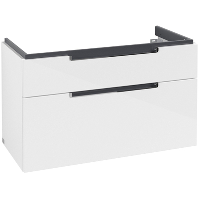 Villeroy & Boch Subway 2.0 wastafelonderkast - 98.7x59x44.9cm - wit
