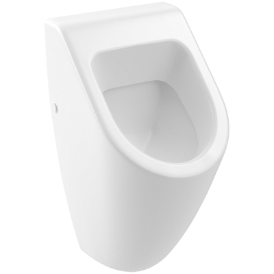 Villeroy & Boch Subway urinoir - met bevestiging - zonder deksel - 28.5x53.5x31.5cm CeramicPlus - Stone White (mat wit)