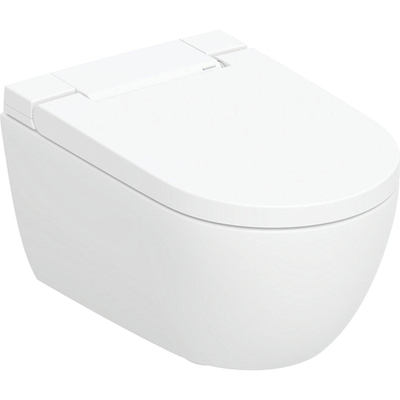 Geberit AquaClean Alba WC japonais - 37.5x56.5x40.5cm - sans bride - à fond creux - télécommande - KeraTect - Blanc brillant