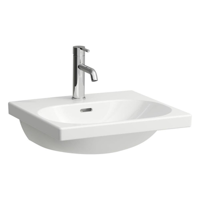 Laufen Lua Lavabo 50x46x20.7cm 0 trous de robinet dessous meulé avec traitement anticalcaire Céramique blanc