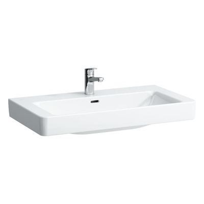 Laufen Pro s Lavabo pour meuble 85x46x17.5cm avec trou de robinet et trop-plein avec LCC Blanc