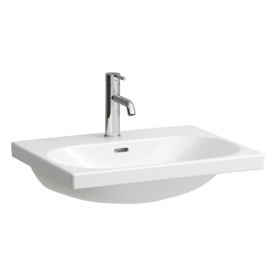 Laufen Lua lavabo 60x46x20,7cm 1 trou de robinet underside meulé sans traitement anticalcaire Céramique Blanc