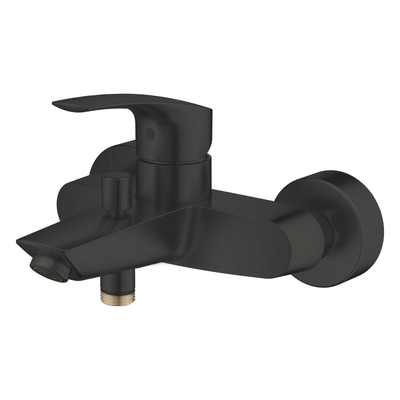 GROHE Eurosmart Badkraanset - eengreeps - opbouw - ronde handdoucheset - matte black