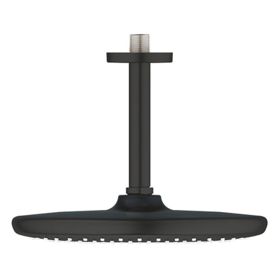 GROHE Tempesta 250 Douche de tête - 25cm - 1 jet - bras de plafond 14,2cm - noir mat