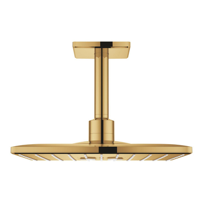 Grohe Rainshower SmartActive 310 Cube Hoofddouche - 31cm - 2 straalsoorten - plafondarm 14.2cm - cool sunrise (goud)