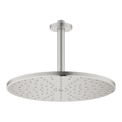 GROHE Rainshower Mono 310 Douche de tête - 31cm - 1 jet - bras de plafond 14,2cm - supersteel