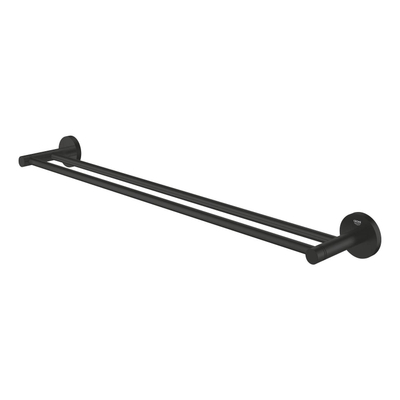 Grohe Essentials Handdoekhouder - 60cm - dubbel - matte black (mat zwart)