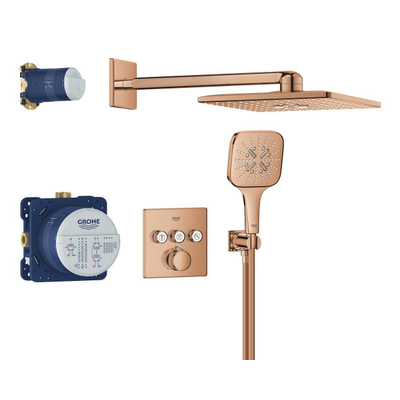 Grohe Grohtherm SmartControl Perfect Showerset - compleet - warm sunset (koper)