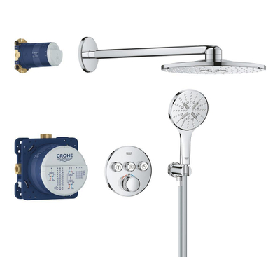 Grohe Grohtherm SmartControl regendoucheset – thermostatisch – rechte wandarm – chroom