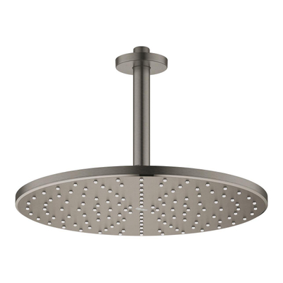 GROHE Rainshower Mono 310 Douche de tête - 31cm - 1 jet - bras de plafond 14,2cm - graphite dur brossé