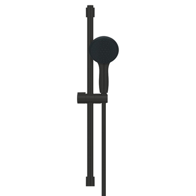 GROHE Tempesta 110 Ensemble barre de douche - 60cm - douchette ronde - 2 types de jets - flexible de douche lisse - noir mat