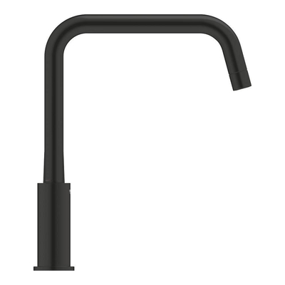 GROHE Eurosmart Ensemble de robinet de cuisine - mitigeur - 22,8 cm - bec haut - distributeur de savon - noir mat