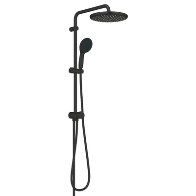Grohe Tempesta System 250 Regendoucheset - 73.6cm - hoofddouche - 25cm - ronde handdouche - 3 straalsoorten - met omstelkraan - matte black (mat zwart)
