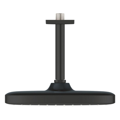 Grohe Tempesta 250 Cube Hoofddouche - 25cm - 1 straalsoort - plafondarm 14.2cm - matte black (mat zwart)