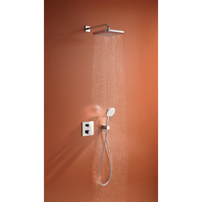 GROHE Grohtherm Perfect Cube Doucheset - inbouw thermostaat - hoofddoucheset - 25cm - chroom