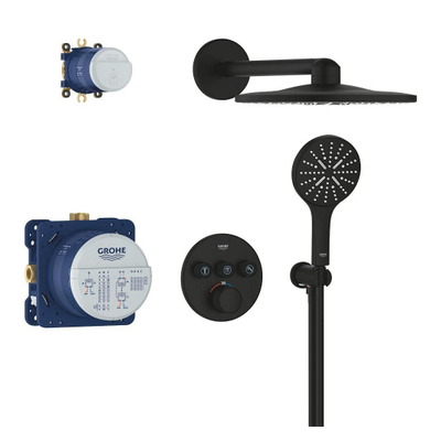 Grohe Grohtherm Smartcontrol Perfect Douche pluie - complète - phantom black