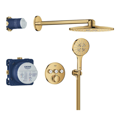 Grohe Grohtherm Smartcontrol Perfect Douche pluie - complète - Cool sunrise brillant (or)