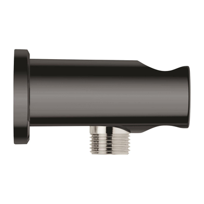 GROHE Rainshower Coude de raccordement mural - 1/2" - avec support - rosace ronde - hard graphite