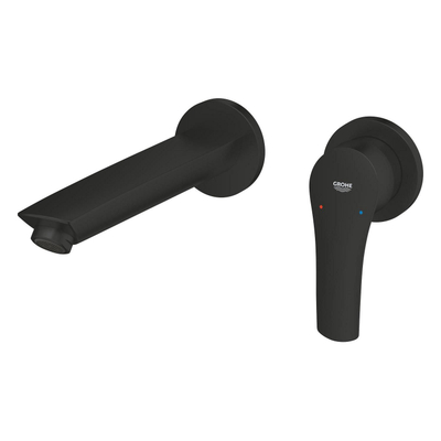 Grohe Eurosmart Wastafelmengkraan - M-size - 2 gats - matte black (mat zwart)